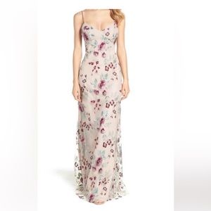 Jenny yoo size 6 dress drew enchanted florals with tulle spaghetti strap